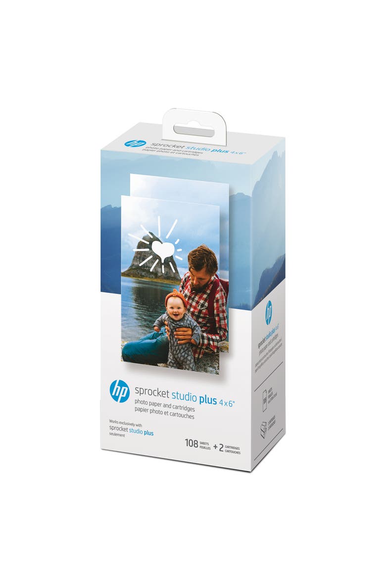 Sprocket Studio Plus 4x6 Photo Paper, Main, color, White