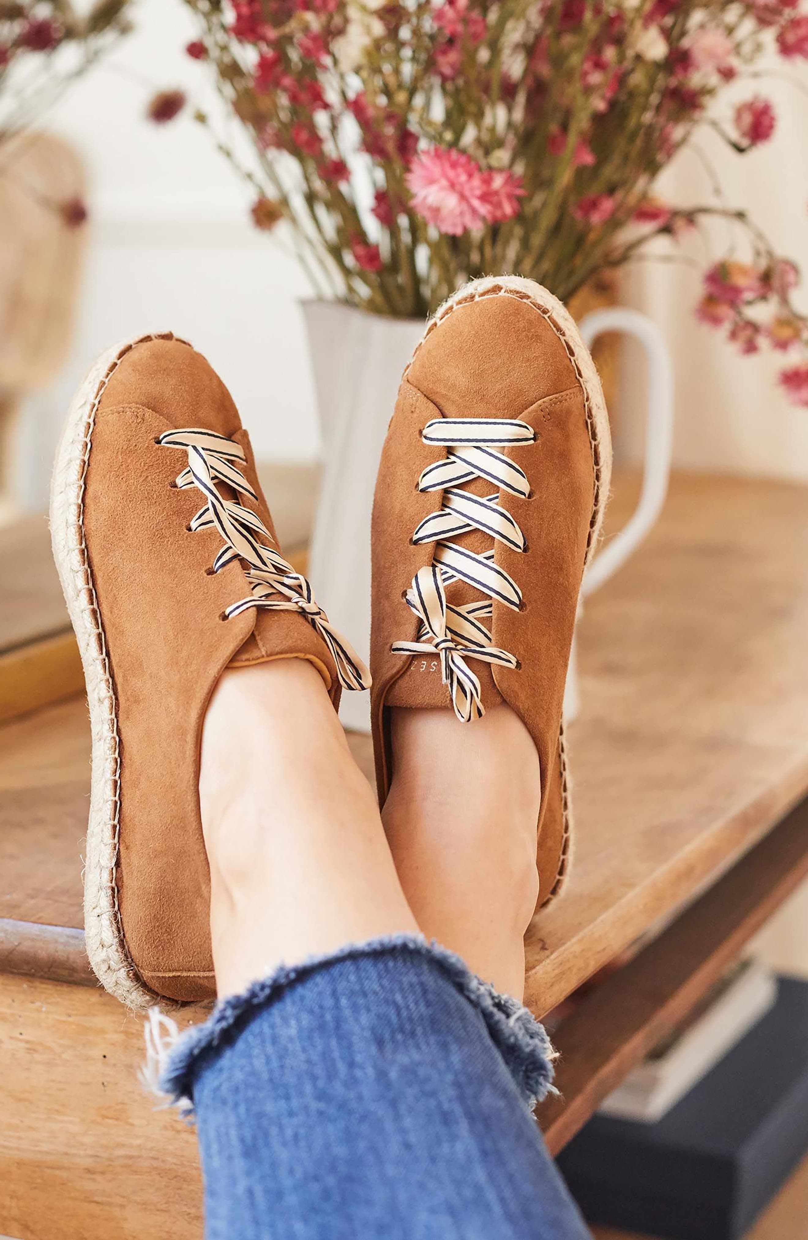 Sézane Julie Espadrille Sneaker, Alternate, color, 