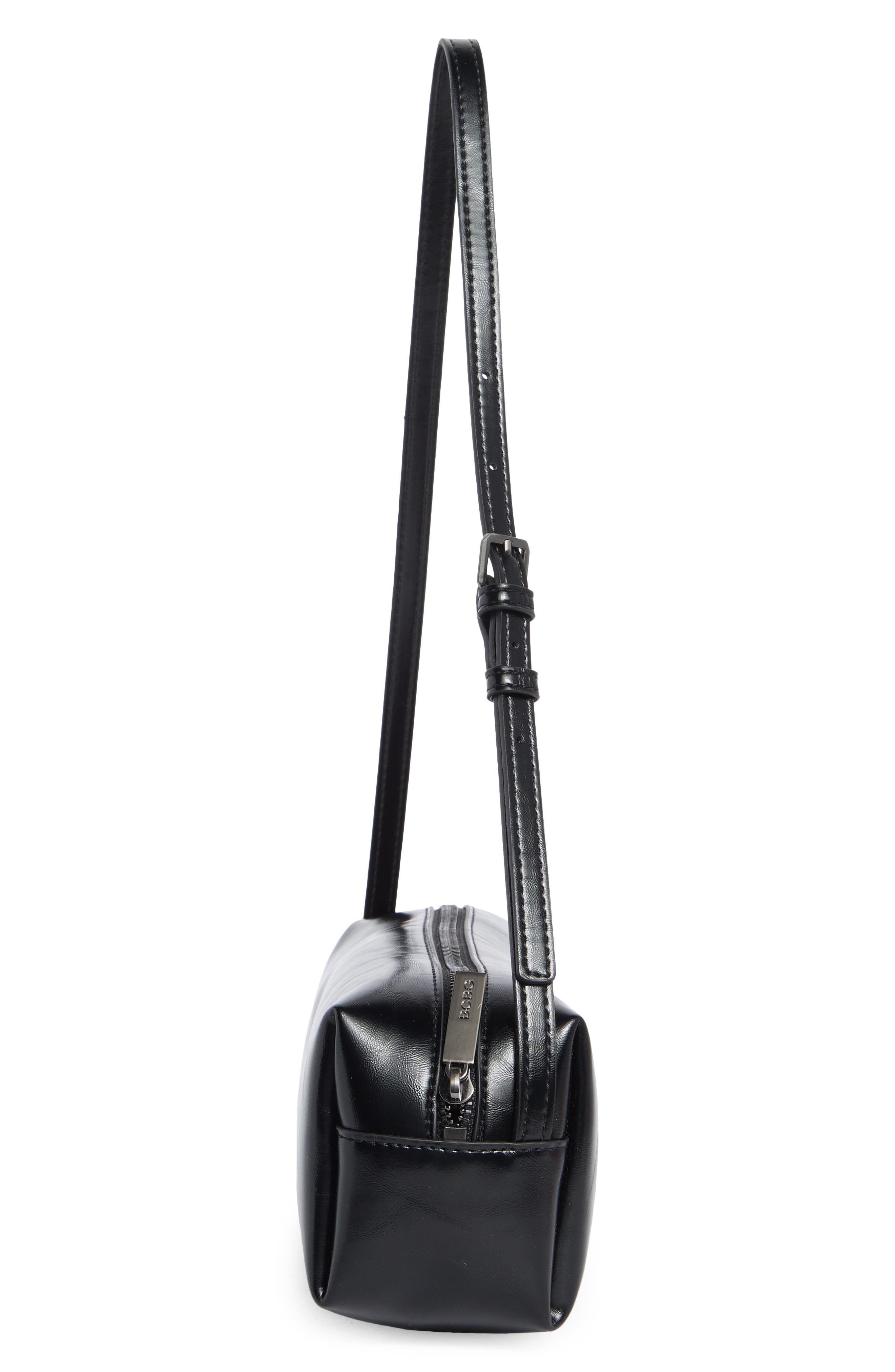 BCBG Barrel Shoulder Bag, Alternate, color, Black