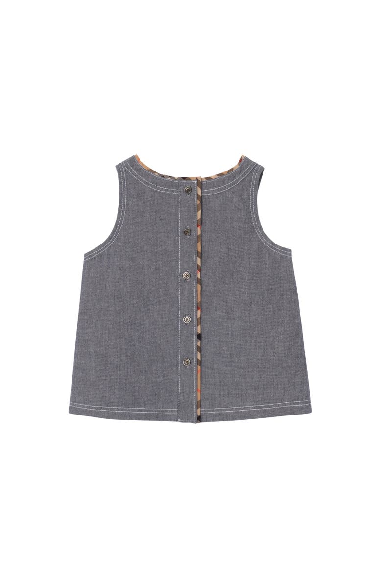 Burberry Cotton Chambray Dress, Alternate, color, Damson Blue Melange