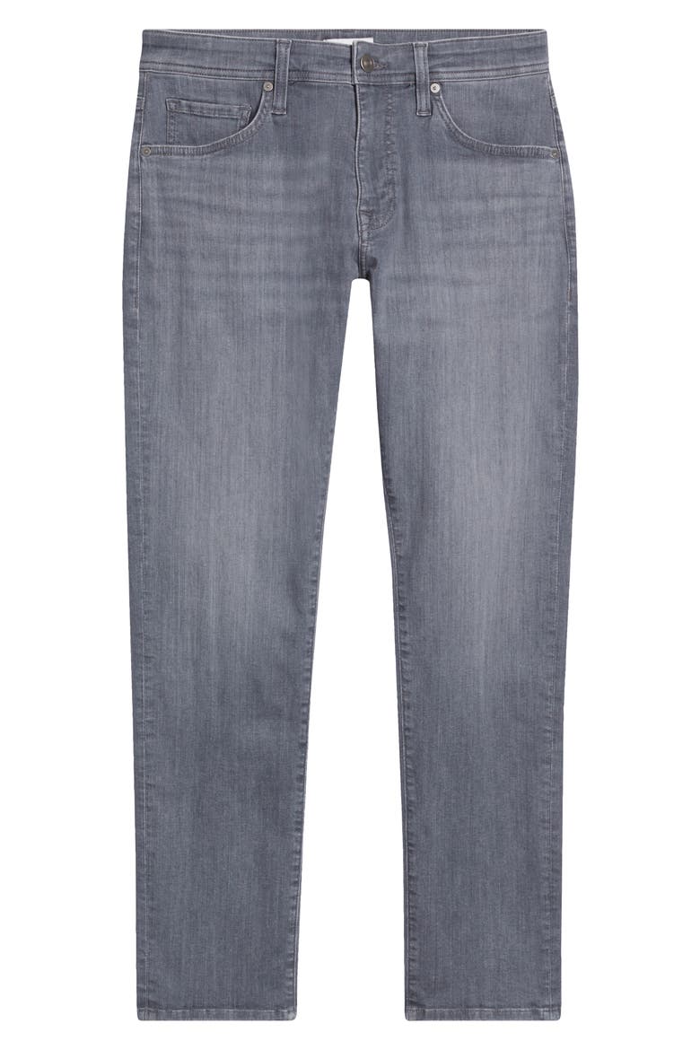 Slim Straight Leg Jeans, Alternate, color, MED GREY DENIM