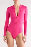 Good American Long Sleeve One-Piece Swimsuit