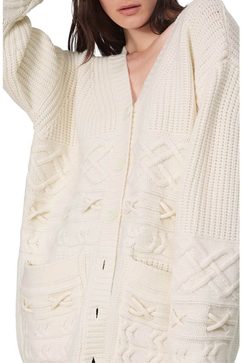 Conley Wool & Cashmere Cardigan, Alternate, color, IVORY