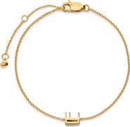 Monica Vinader Initial Chain Bracelet