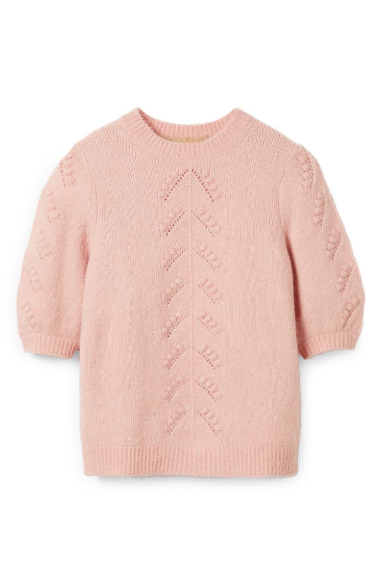 Boden Pointelle Elbow Sleeve Sweater, Alternate, color,