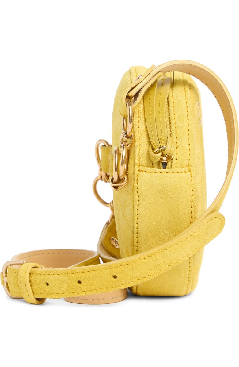 Longchamp Cavalcade Suede Belt Bag, Alternate, color, Acid