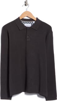DENIM AND FLOWER Long Sleeve Polo Sweater