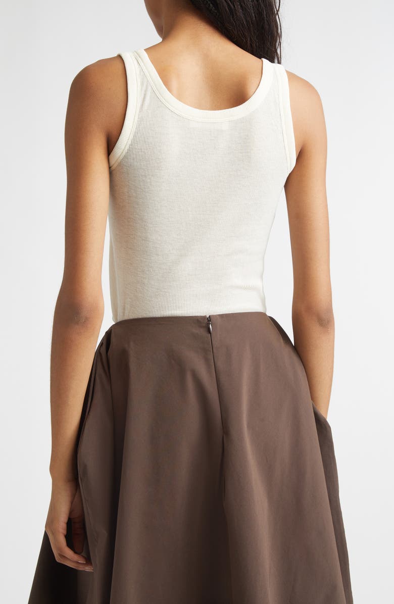 GIA STUDIOS Wren Rib Tank, Alternate, color, Ivory