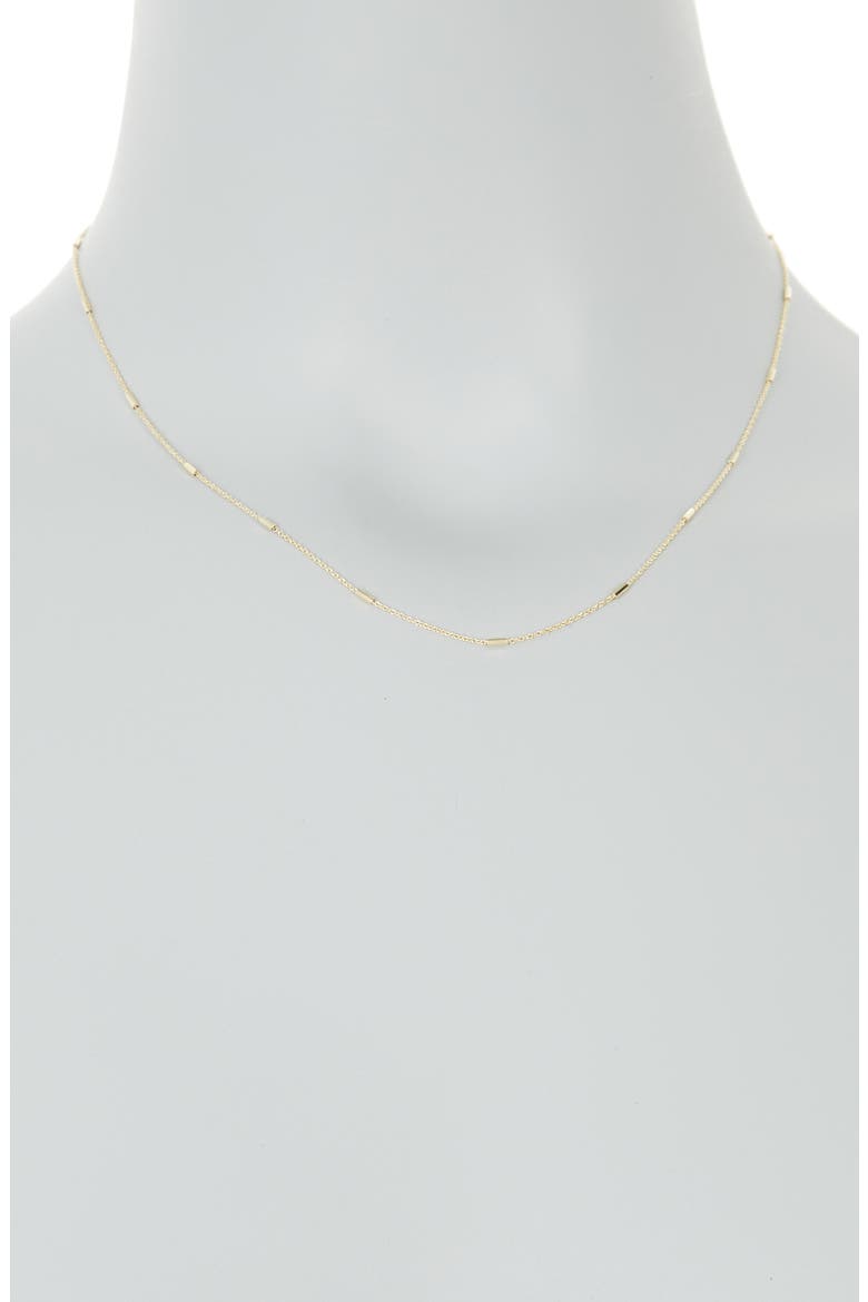 Station Bar Necklace, Alternate, color, GOLD