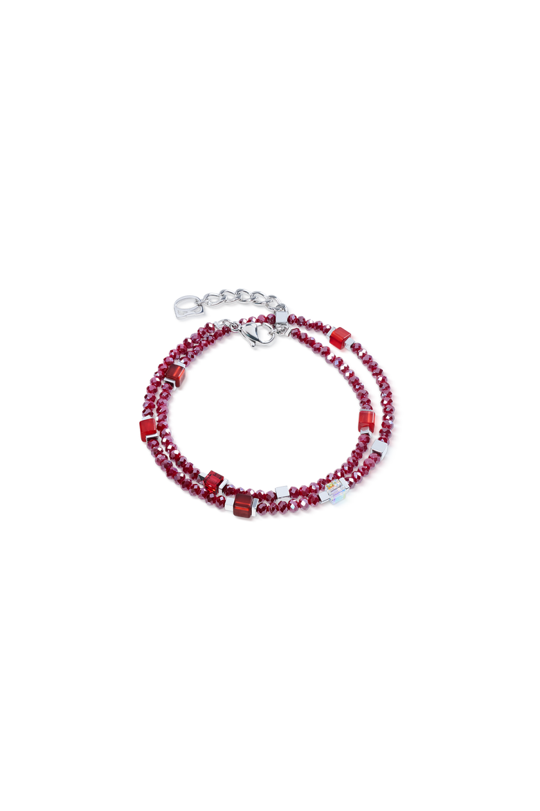 Joyful Colours Flex Bracelet, Main, color, Red-Silver