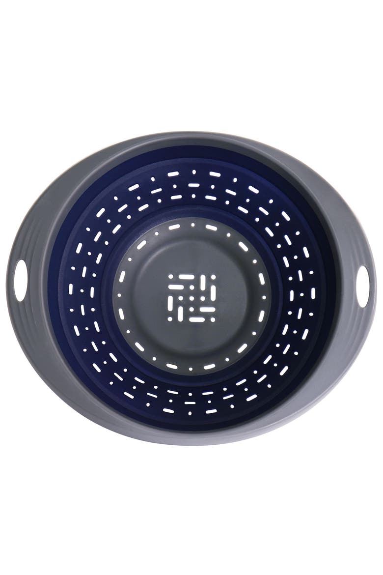 Bluemarine Collapsible Polypropylene Colander, Alternate, color, Navy