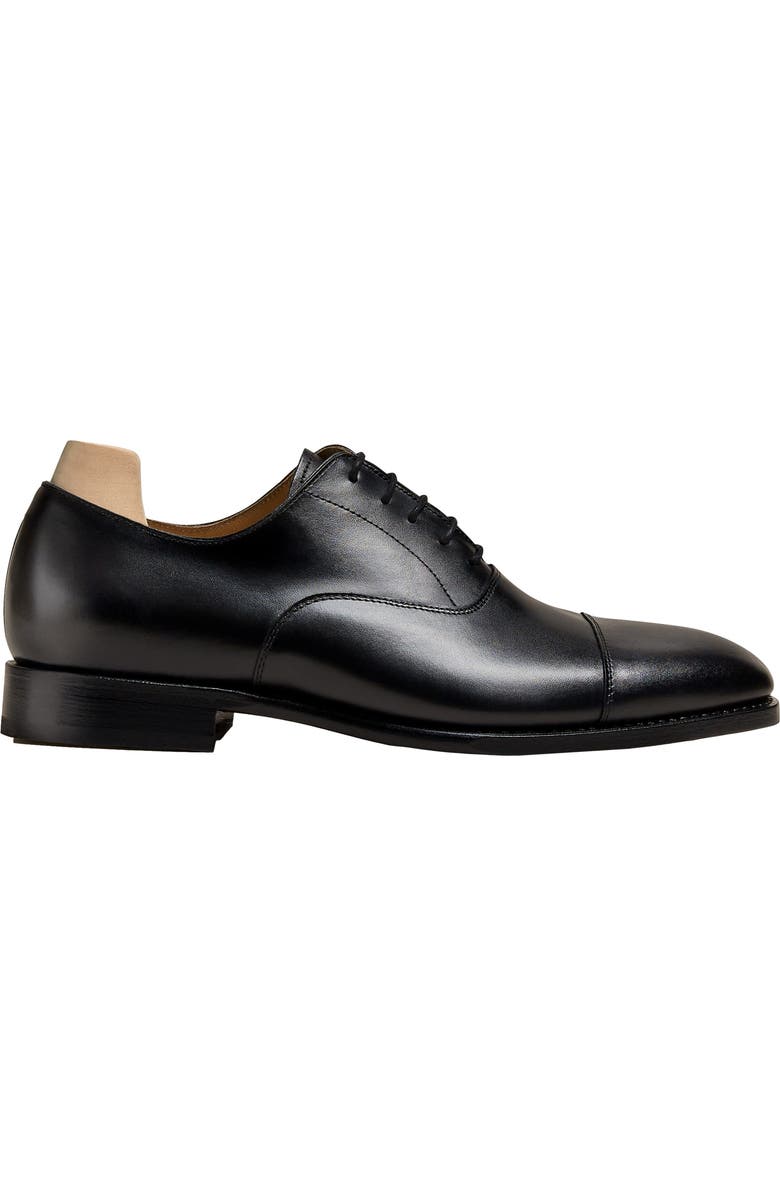 Myrqvist Äppelviken Oxfords, Main, color, Black Leather