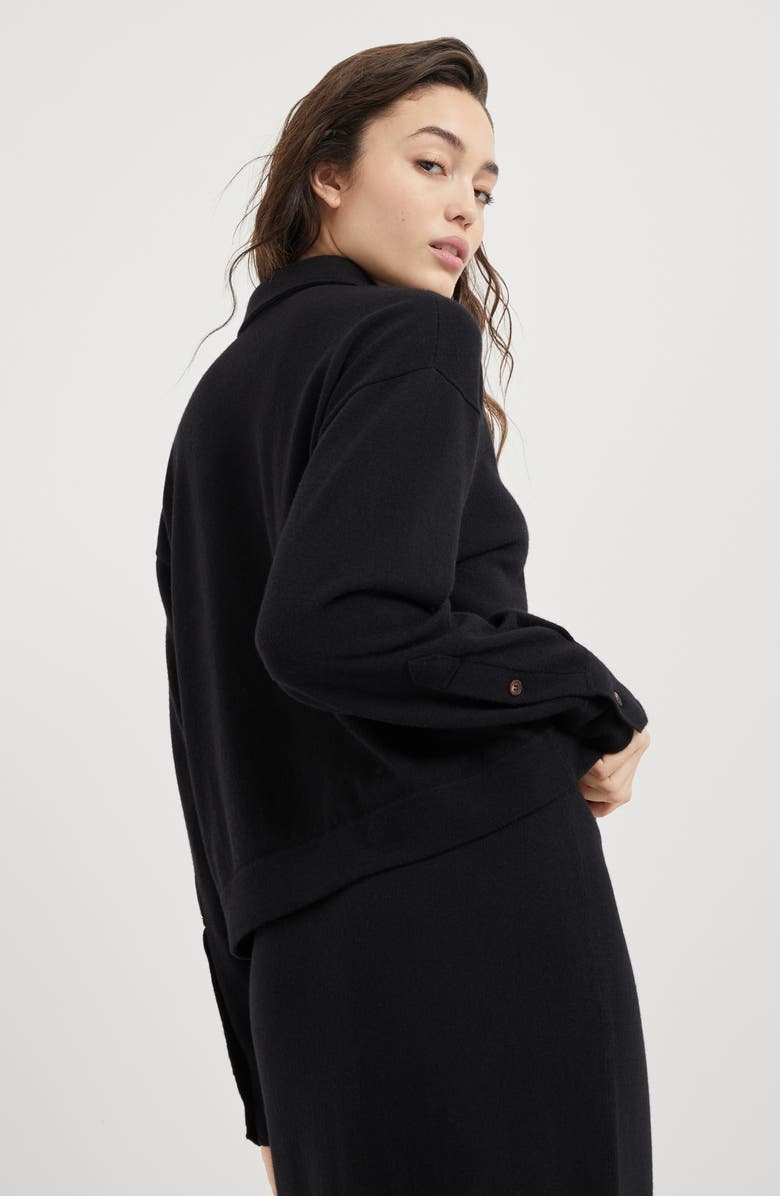 Brunello Cucinelli Knit shirt with monili, Alternate, color, 