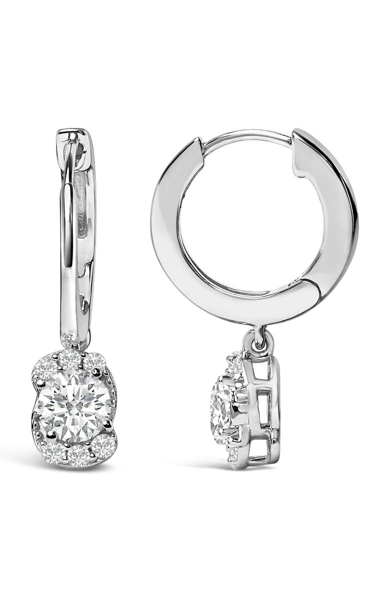 Haus of Brilliance Sterling Silver 5/8 Cttw Lab Grown Diamond Oval Cluster Drop Earrings, Alternate, color, Silver