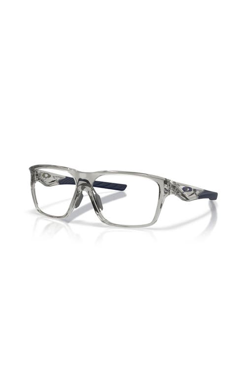 Oakley 58mm Rectangle Optical Glasses In Gray