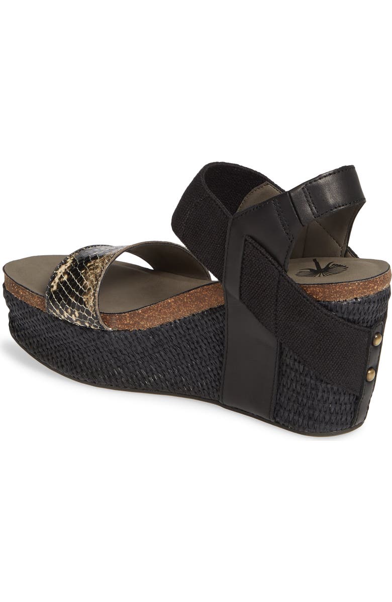 OTBT 'Bushnell' Wedge Sandal, Alternate, color,