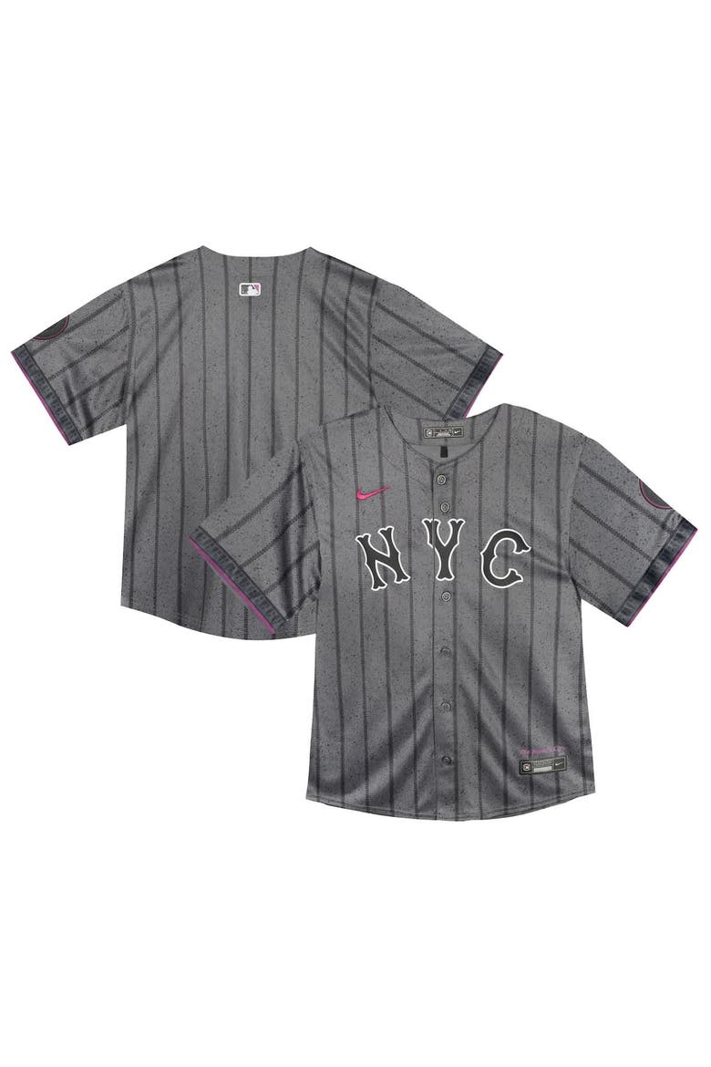 Toddler Nike  Gray New York Mets City Connect Team Limited Jersey, Alternate, color, Gray