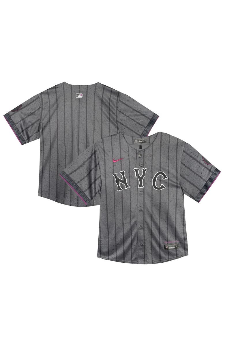 Nike Toddler Nike  Gray New York Mets City Connect Team Limited Jersey, Alternate, color, Gray