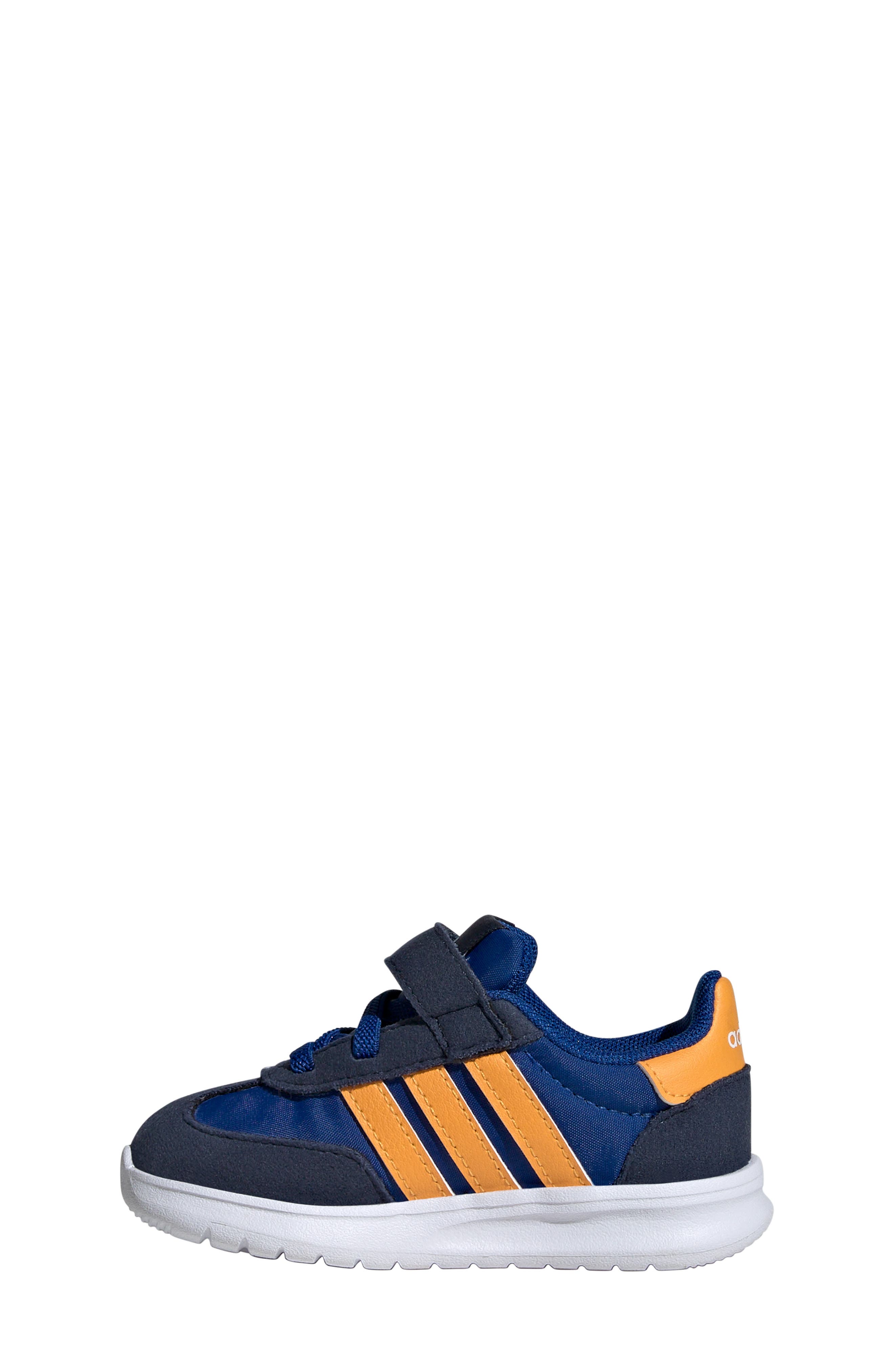 adidas Kids' Run '70s El I Sneaker, Alternate, color, Royal/ Gold/ Navy