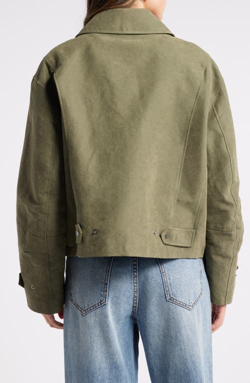 TREASURE & BOND TREASURE & BOND CROP COTTON BLEND FIELD JACKET