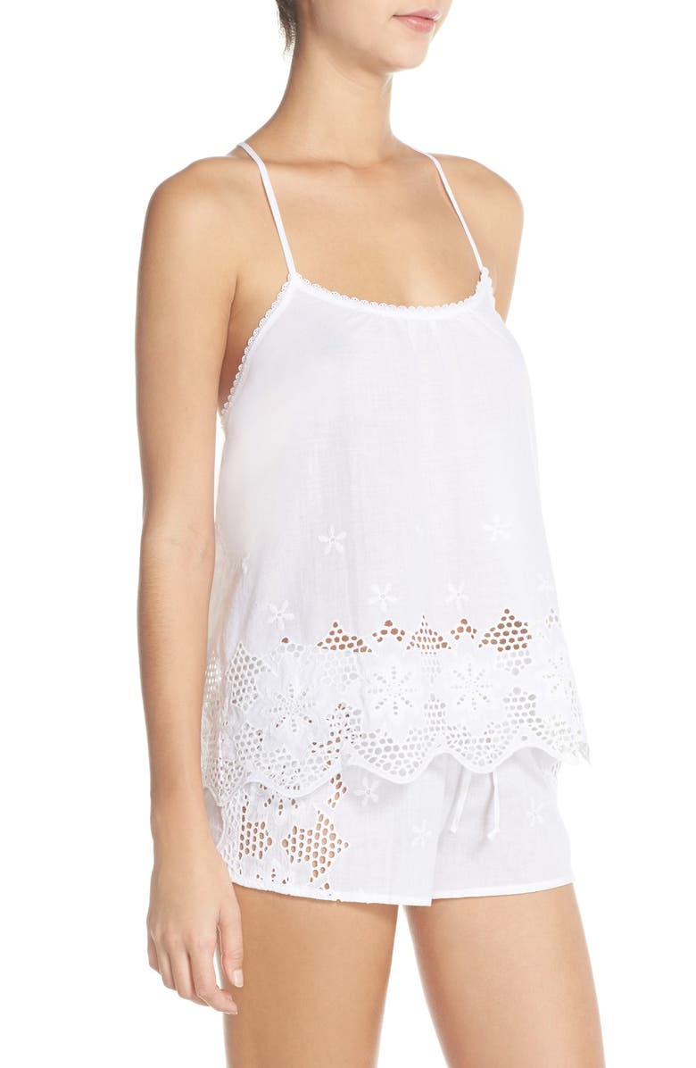 In Bloom by Jonquil Eyelet Cotton Pajamas, Alternate, color, 