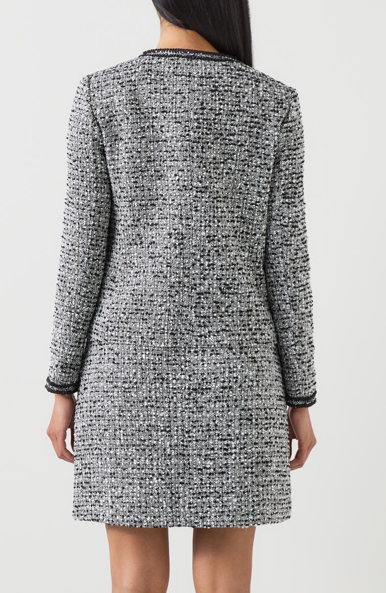 LK Bennett Charlie Tweed Jacket, Alternate, color, Multi-Black/ Cream