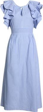 SUGARLIPS Francine Toile Sky Santana A-Line Dress