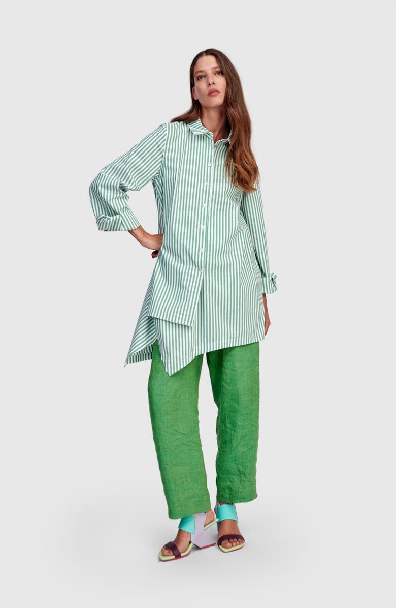 Alembika Linen Vacation Pants, Alternate, color, Green