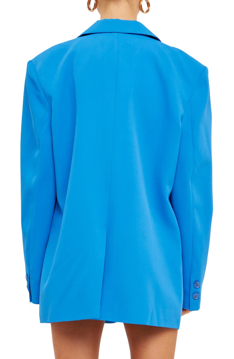 Endless Rose Buttery Oversize Blazer, Alternate, color, Ocean Blue