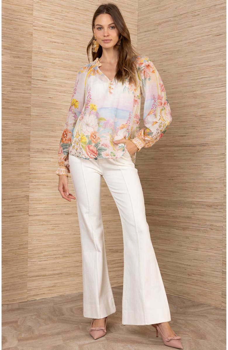 Hale Bob Jill Voile Top, Main, color, Gold