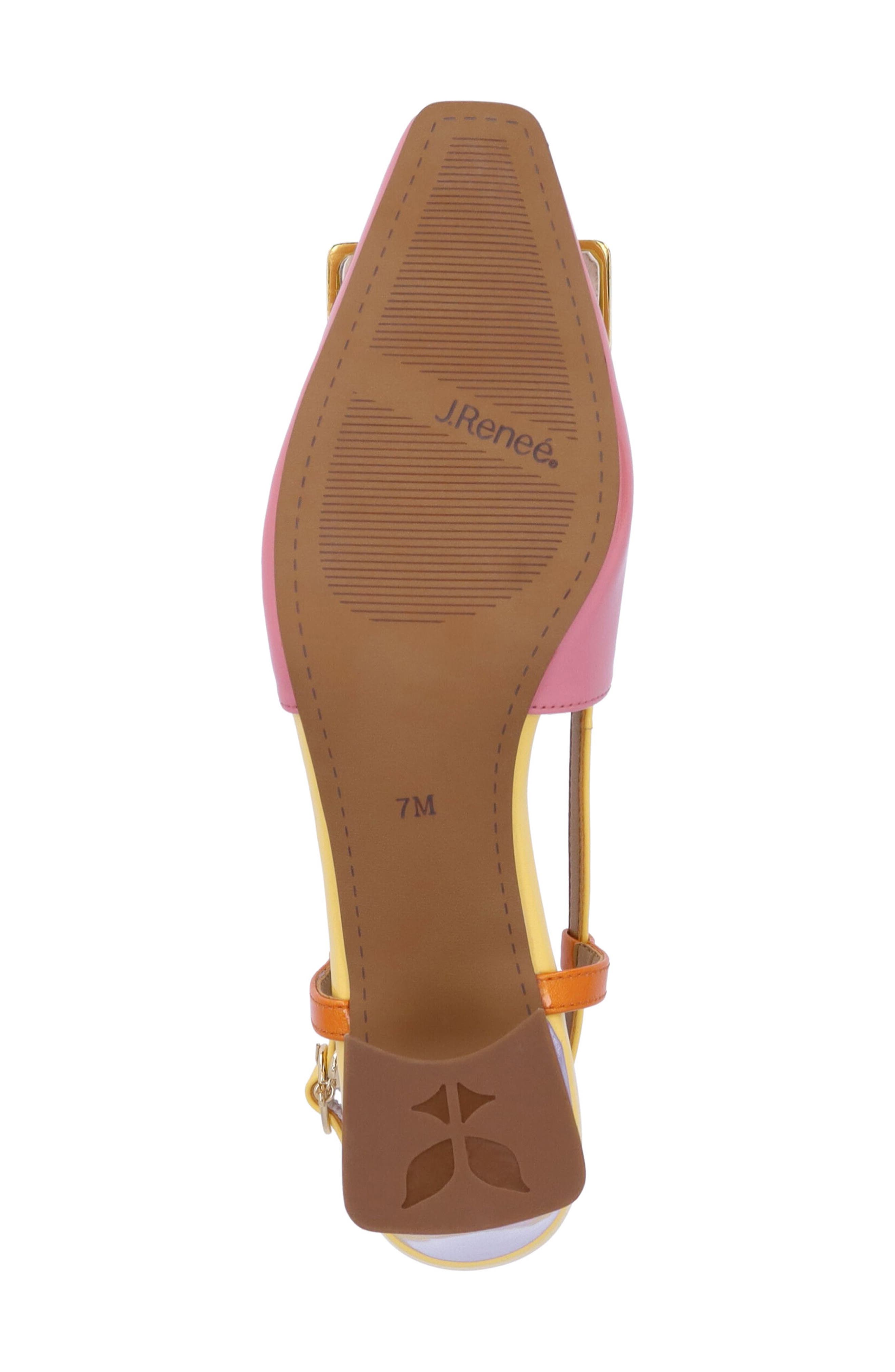 J. Reneé Kellen Slingback Pump, Alternate, color, Pink/ Yellow/ Orange