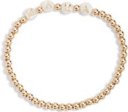 Nashelle Mama Beaded Stretch Bracelet