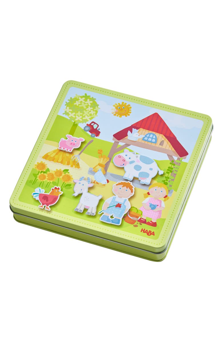 HABA Peter & Pauline's Farm Magnetic Activity Game, Main, color, 