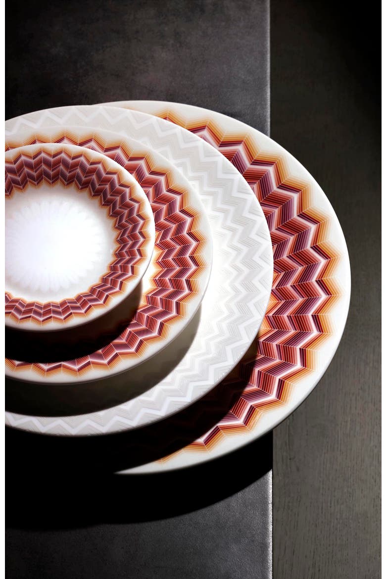 Charger Plate ZIG ZAG  Jarris 156 diam. 12.5", Alternate, color, Multicolor