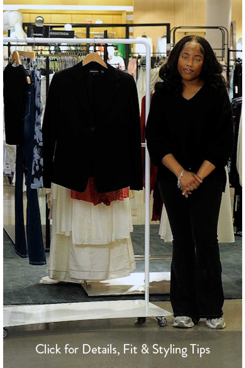 Stretch One-Button Blazer video