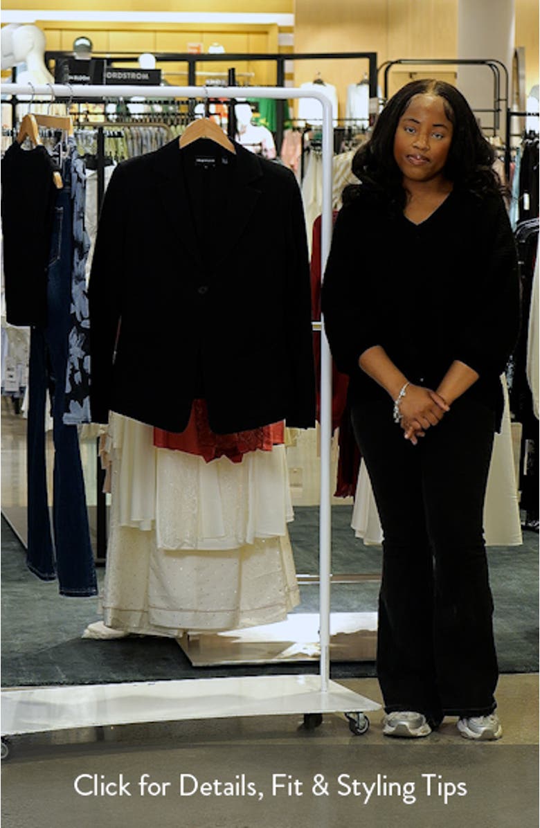 Stretch One-Button Blazer, sales video thumbnail