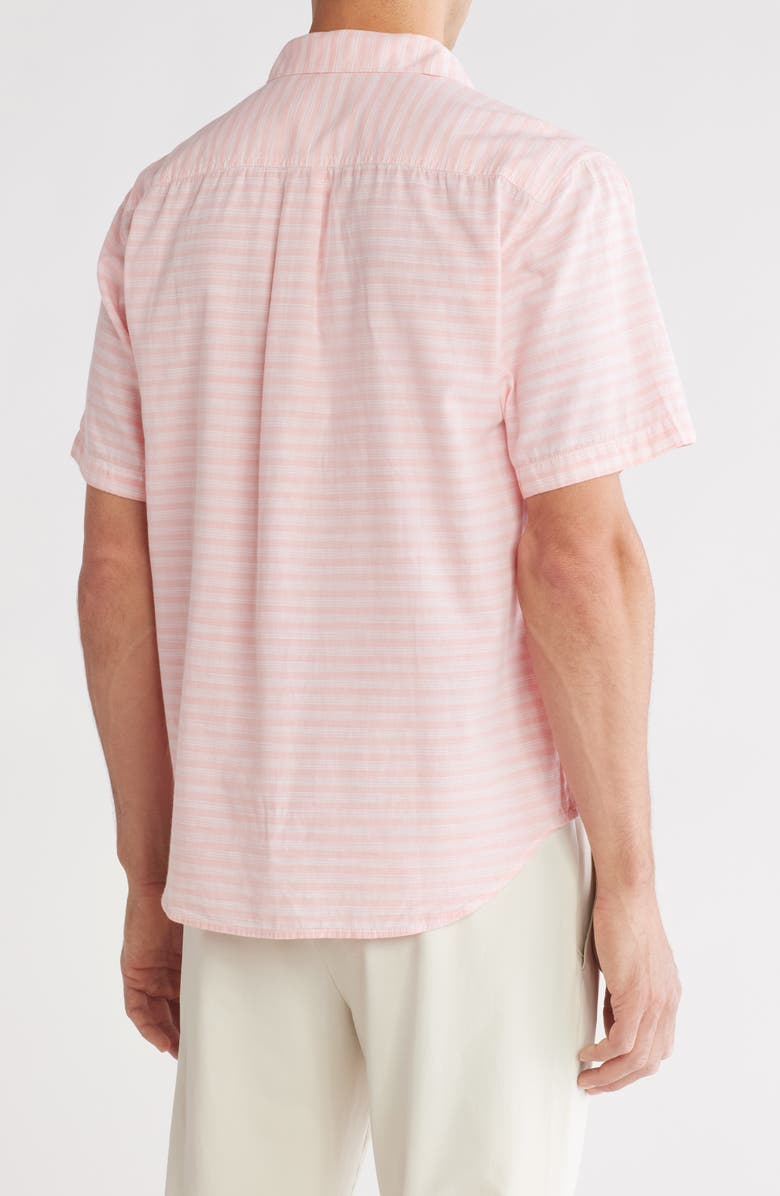 Tommy Bahama Zen Stripe Button-Up Shirt, Alternate, color, Coral Quartz