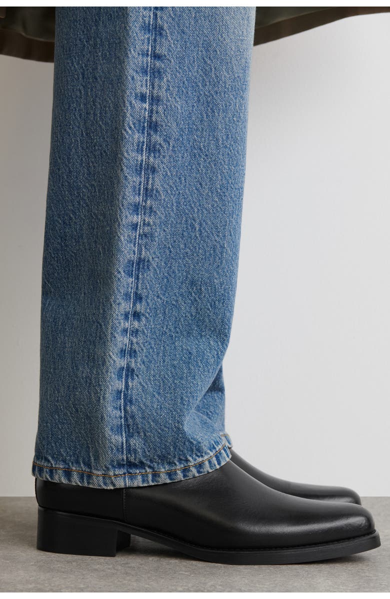 COS Leather Chelsea Boots, Alternate, color, Black