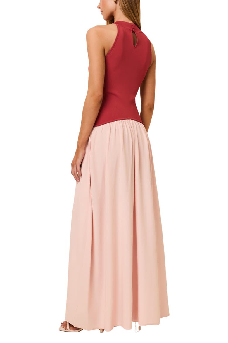 The Isola Sleeveless Maxi Dress, Alternate, color, ROOFTOP RED