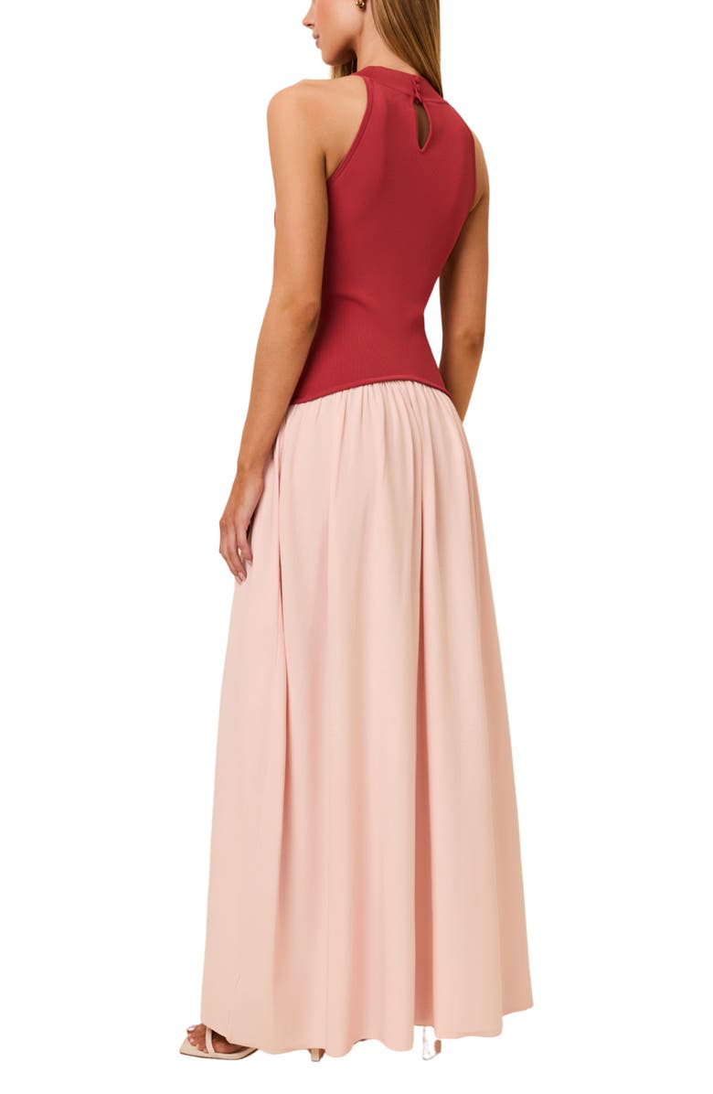 Solid & Striped The Isola Sleeveless Maxi Dress, Alternate, color, Rooftop Red