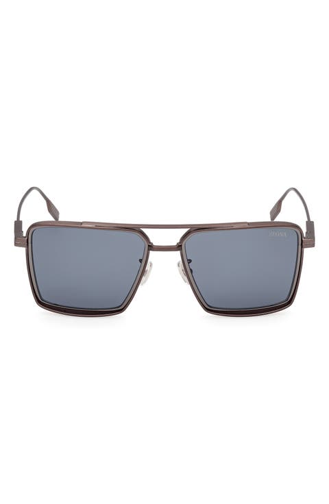 56mm Navigator Sunglasses