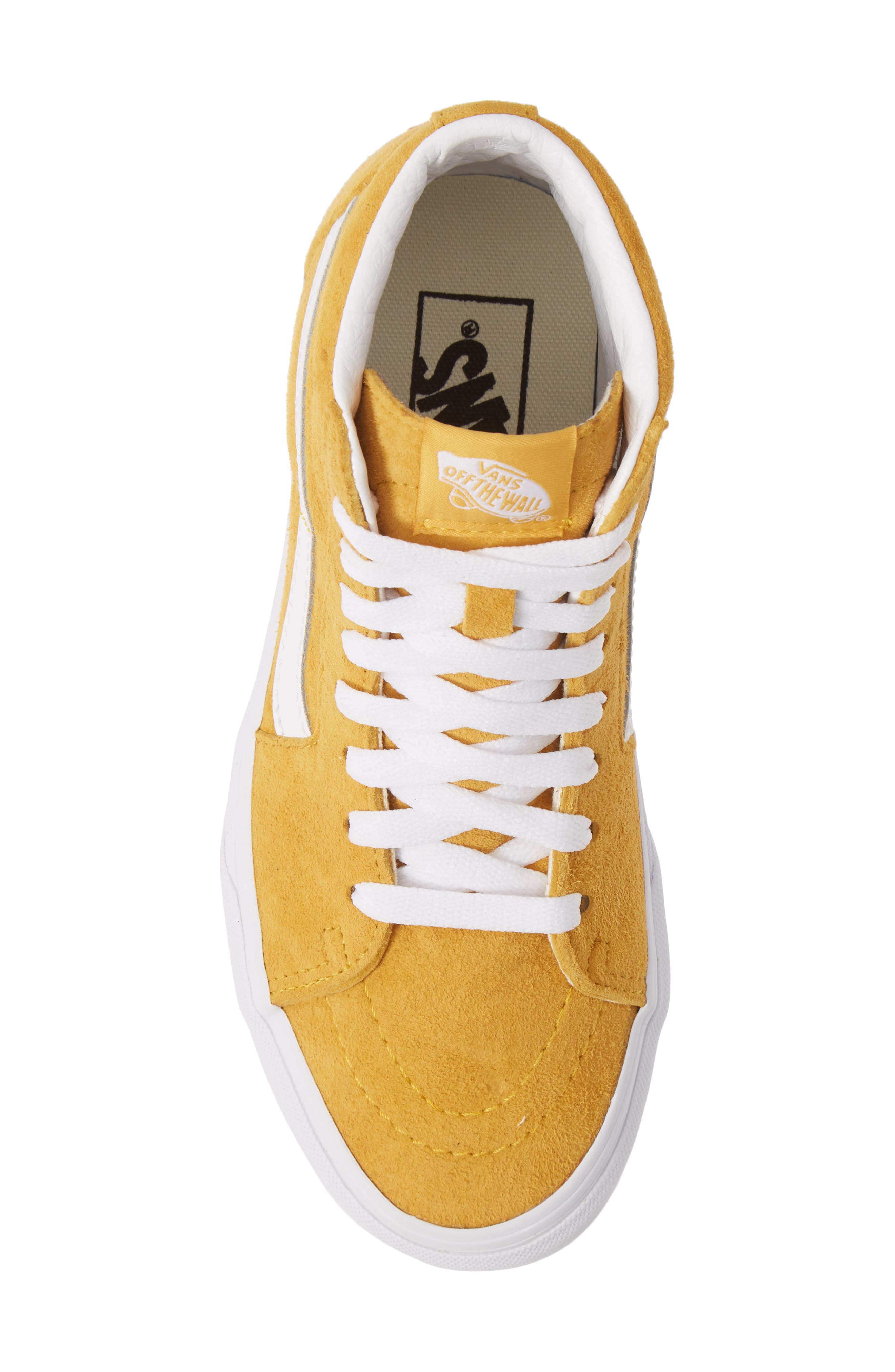 Sk8-Hi Suede High Top Sneaker, Alternate, color, MANGO MOJITO/ TRUE WHITE