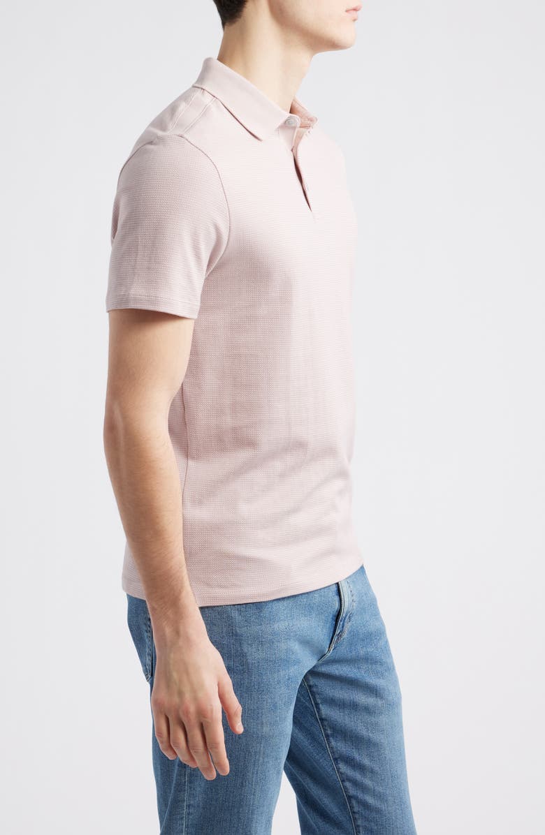 Robert Barakett Modesto Race Stripe Cotton Polo, Alternate, color, Light Pink