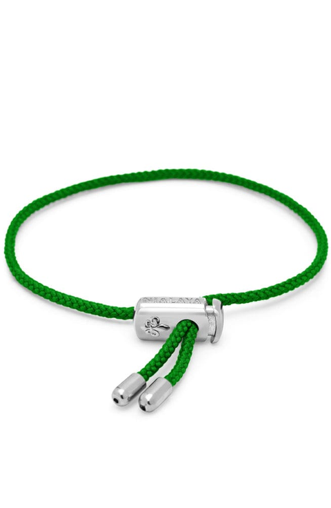 Green Adjustable Lock String Bracelet
