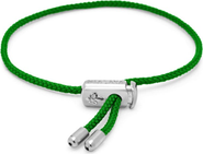 Nialaya Green Adjustable Lock String Bracelet