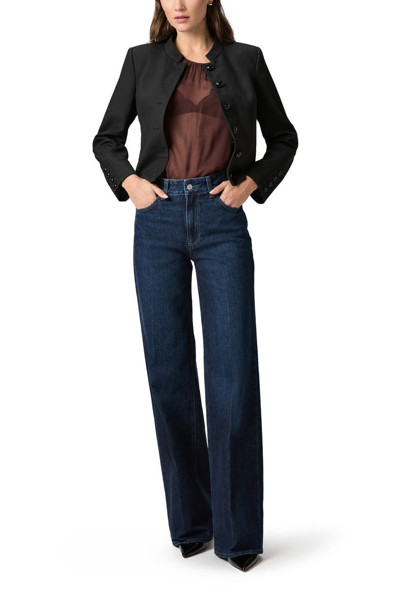 Sasha High Waist Wide Leg Jeans, Alternate, color, DWELL