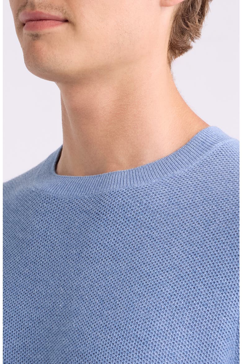 Cotton & Cashmere Sweater, Alternate, color, BLUE RIVIERA HEATHER