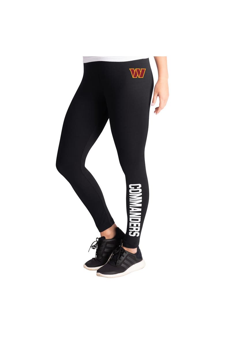 Women's G-III 4Her by Carl Banks  Black Washington Commanders Pregame Leggings, Main, color, Black