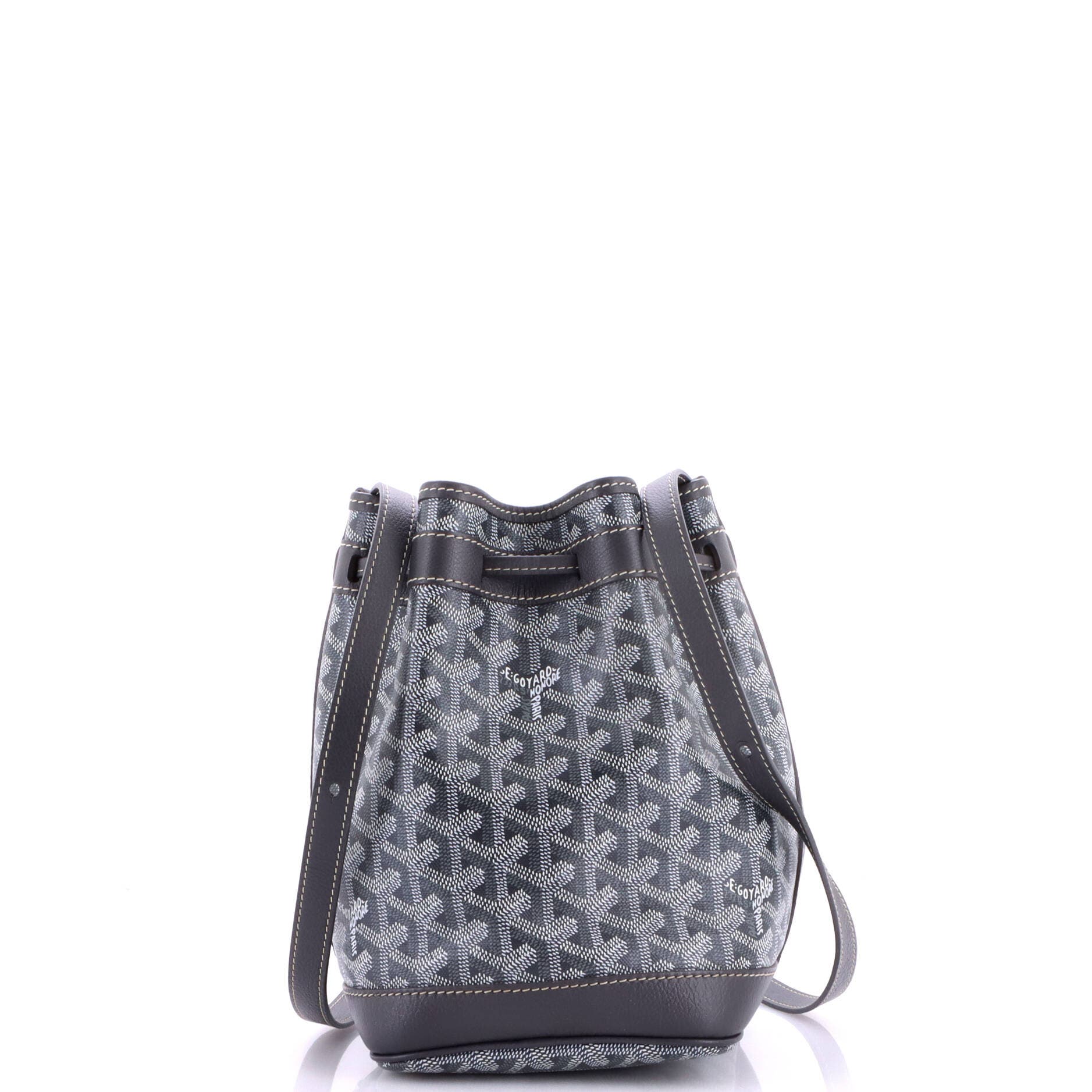 Petit Flot Bucket Bag Coated Canvas PM, Alternate, color, Grey