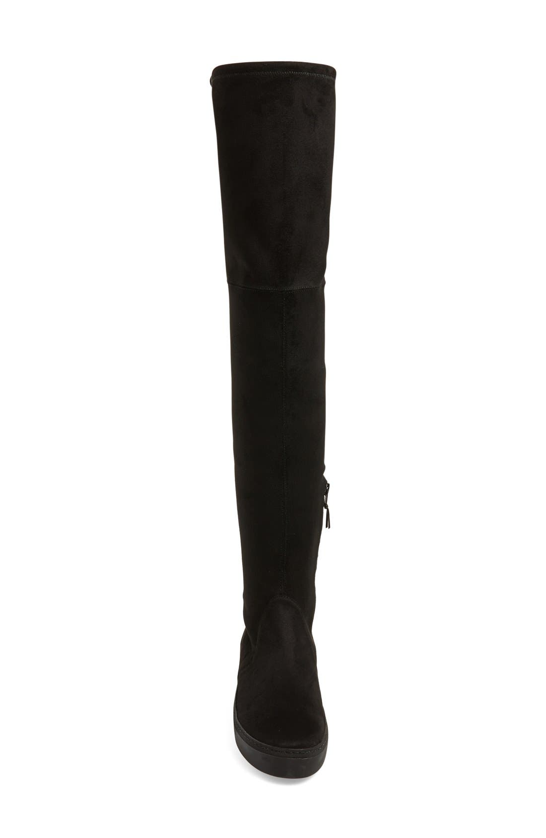 'Playtime' Over the Knee Boot, Alternate, color, NOIR ULTRASTRETCH